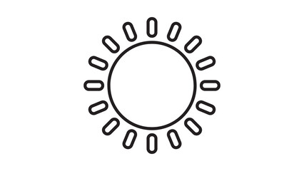 Sun Line Icon
