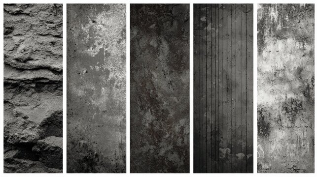 Textured rough surfaces abstract background collection