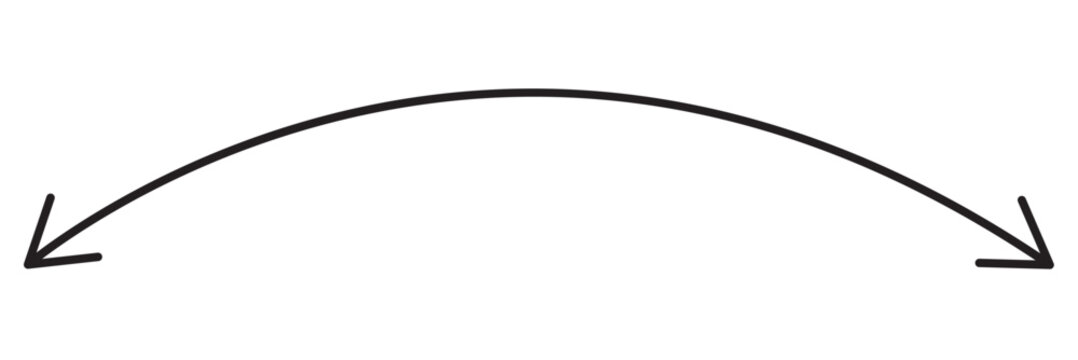 Thin long straight double arrow. Vector illustration. Double arrow icon set . two side arrows icon vector. Dual semi circle arrow. EPS10