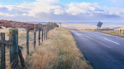 The Winter's Gibbet stands on one of the walking tracks across the Otterburn Moor, Northumberland, March 2026 © Neil_Benison_Photos