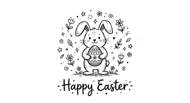 black and white easter eggs