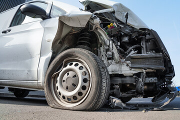 A car after an accident &ndash; ​​total loss. Insurance claim.