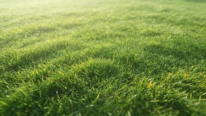 Obraz premium “Seamless Green Grass Lawn Texture – Top View Natural Background”