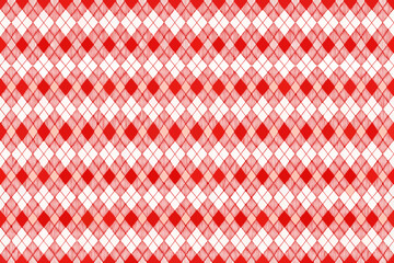 A vibrant red and white gingham pattern covering the entire frame