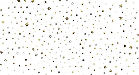 Abstract background featuring gold stars on a white background, perfect for holiday greetings, party invitations, and ce © vegefox.com