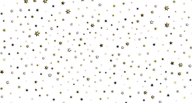Abstract background featuring gold stars on a white background, perfect for holiday greetings, party invitations, and ce