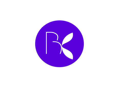 Abstract BK letter logo with clean modern design. Ideal for company branding, creative business identity, technology brand, and corporate logo concept.