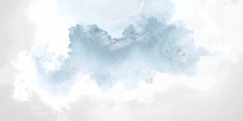 Obraz premium An abstract watercolor background of a bright blue sky filled with fluffy white cumulus clouds and beautiful sunlight creates a serene summer atmosphere in this nature-inspired day cloudscape.