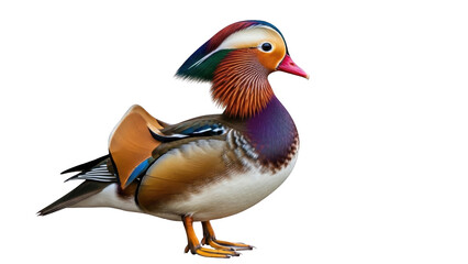 Obraz premium Mandarin Duck Bird Profile.