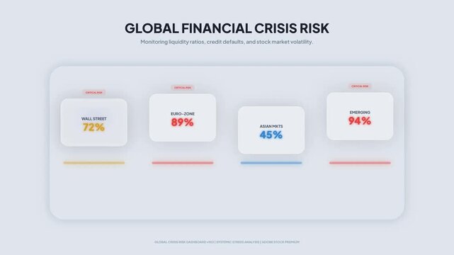 Global Financial Crisis Risk Dashboard Monitoring Liquidity Ratios and Market Volatility