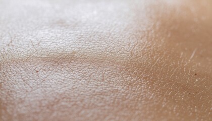 Fototapeta premium A close-up view of textured skin, showcasing fine lines and a natural, smooth appearance in neutral tones.