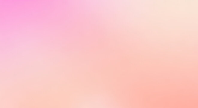 A warm and soft gradient background blending pink and orange hues.