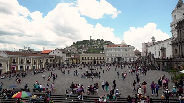Cinematic Lifestyle of Quito&rsquo;s Historic Center Streets &ndash; Daily Life in Centro Hist&oacute;rico, Ecuador, Latin America Urban Culture