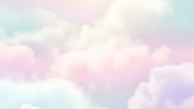몽환적인 오렌지 핑크 퍼플 그라데이션 바탕의 부드러운 뭉게구름 배경
A soft and dreamy background of fluffy cumulus clouds on an orange-pink-purple gradient backdrop
