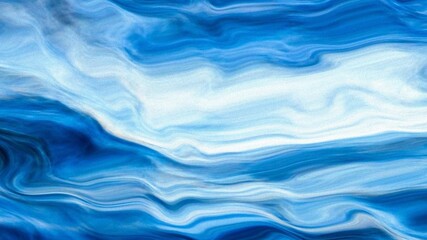 Fototapeta premium Abstract Blue Fluid Marble Texture Background, Blue Ocean Wave Abstract Fluid Art Background, Luxury Blue Marble Liquid Texture Abstract Design, Liquid marble texture. 