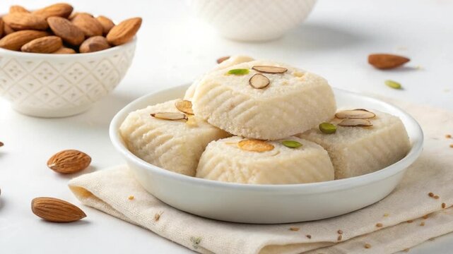 bengali sweet badam cham cham indian cuisine