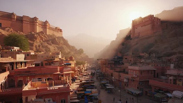pink city, rajasthan desert, hill fort, jaipur,