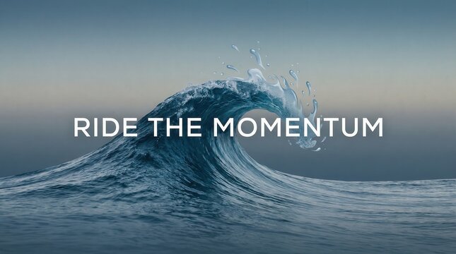 Powerful Ocean Wave Crashing in Motion