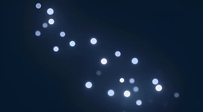 Serene dance of ethereal lights against a deep indigo night backdrop