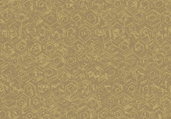 Abstract background with endless repetition of detailed geometric elements forming a subtle, modern aesthetic. Seamless vector tileable design texture, complexity, contemporary, linear
