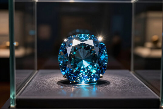 Museum Display Cushion Cut Madagascar Blue Garnet