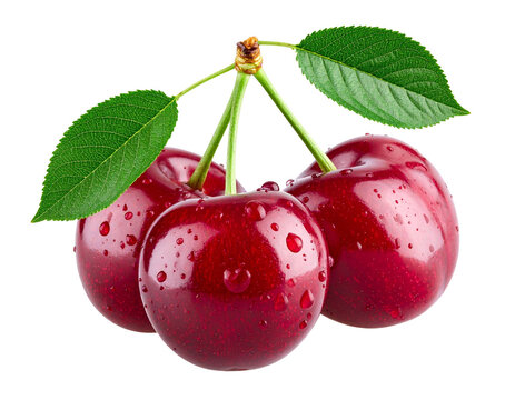 Kirschen, freigestellt