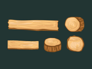 wood cartoon tree element ornament brown material natural organic eco background texture vintage art