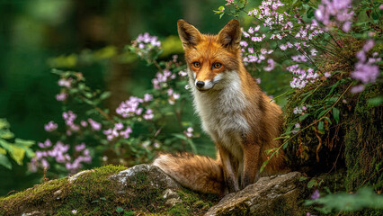 Fototapeta premium red fox vulpes