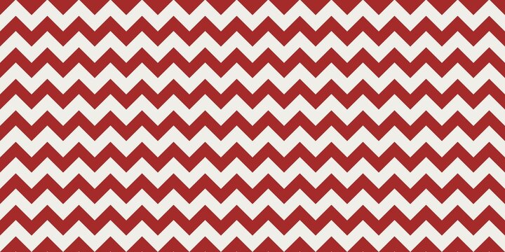 Classic Red Zigzag Pattern Seamless Geometric Background for Holiday