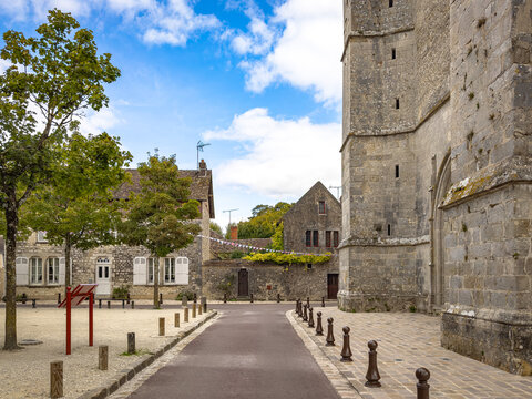 Street view of Provins in France