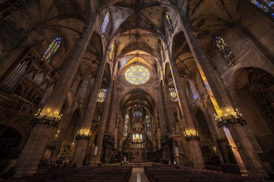 Interior, Altrar Room of Palma Cathedral, Cathedral of Saint Mary, Palma, Majorca, Spain