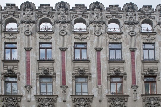 Art Nouveau Houses in Riga, Latvia