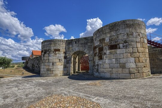 Main entrance gate, Idanha-a-Velha village, Serra da Estrela, Beira Alta, Portugal