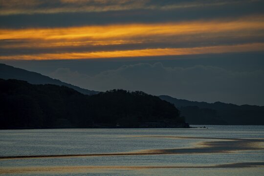 Kenmare Bay at blue hour, Kenmare, County Kerry, Ireland