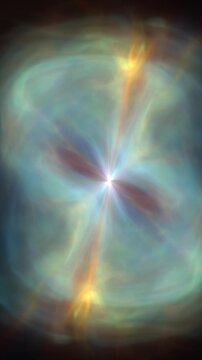 Soft ethereal light bloom with translucent blue and green rays radiating from a bright central glow