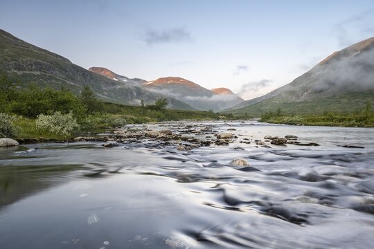 Longfjellelva River, Valldalen, Reinheimen National Park, M&oslash;re og Romsdal, Norway