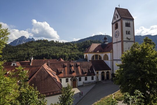 St. Mang Parish Church, F&uuml;ssen, Ostallg&auml;u, Allg&auml;u, Bavaria, Germany