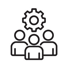 Remote work productivity: person using laptop in flat design office