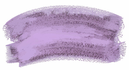 Fototapeta premium Purple watercolor brush stroke vector, textured lavender paint smear on white background, artistic violet ink wash element for graphic design