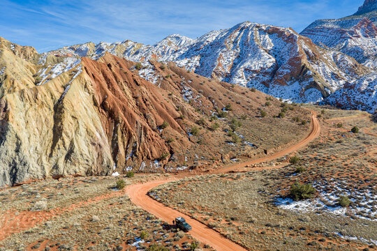 rock formation along Onion Creek Road near Moab, Utah