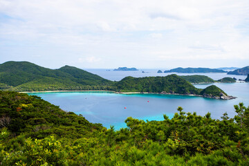 Obraz premium Zamami Island Tropical Seascape in Okinawa, Japan
