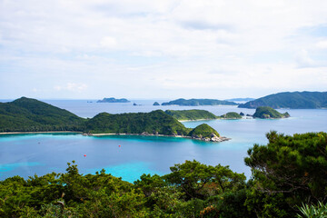Obraz premium Zamami Island Tropical Seascape in Okinawa, Japan