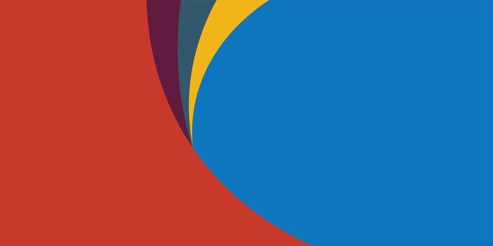 A 2D white background with copy space on it and broad streaks with warm colors next to it