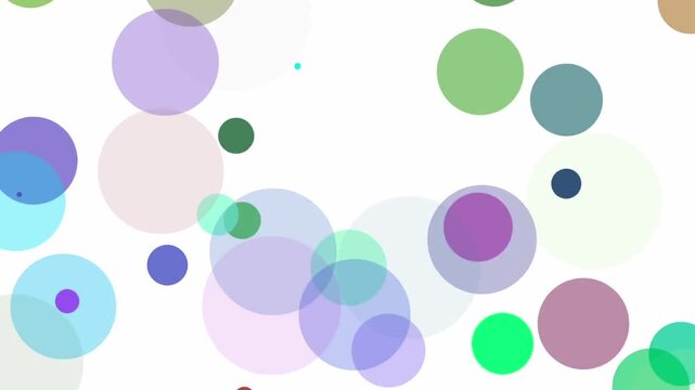 digital dots in colorful palette animation wall. Glowing flickering small lights circles in black background