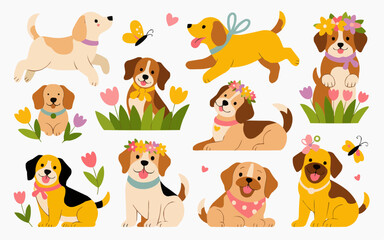 Cute Clipart Set Vector