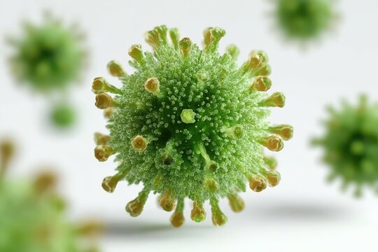  Virus, coronavirus on white background
