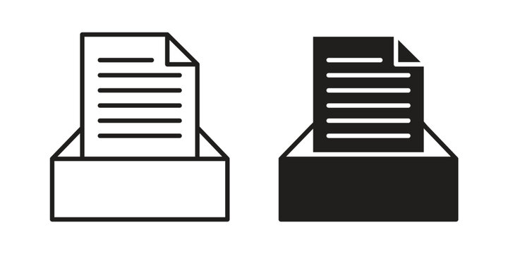 Archive folders icon. Simple linear element illustration. Thin stroke sign can be used for web, mobile and UI.