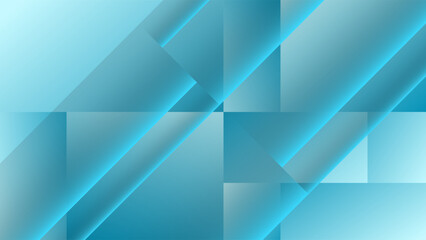 Obraz premium Modern Abstract Background With Minimalist Diagonal Geometric Shapes Blue Gradient Colorful Design Vector. Good for Website Banners, Corporate Presentations, Branding, Posters, Social Media