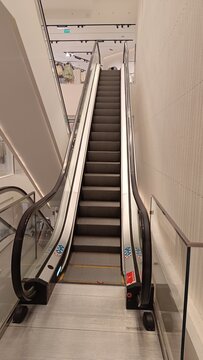 Noida , india - picture of escalator stairs DLF mall in noida sec -18 march 15 2026