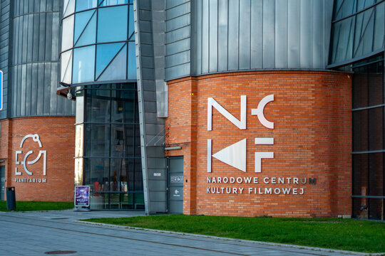 National Centre for Film Culture and Planetarium EC1 in Lodz, modern brick and glass architecture, tourist attractions of New Centre of Lodz, culture, science, education, industrial revitalization, fi